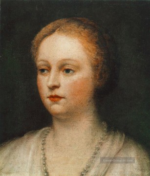 Porträt einer Frau Italienische Renaissance Tintoretto Ölgemälde